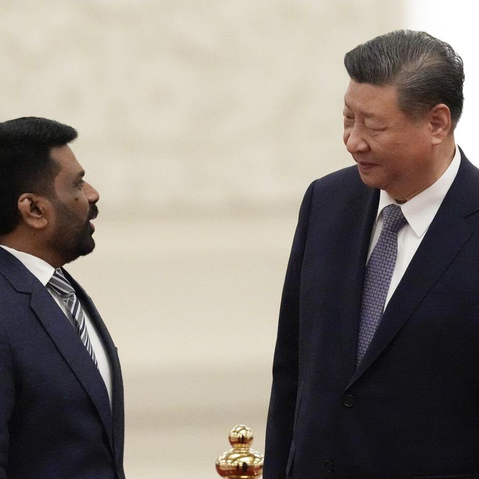 The leader of Sri Lanka navigates the China-India rivalry on a visit to Beijing